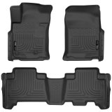 Husky Liners 10-12 Toyota 4Runner/Lexus GX460 WeatherBeater Combo Black Floor Liners thumbnail 1