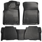 Husky Liners 07-11 Toyota Tundra Double/CrewMax Cab WeatherBeater Combo Black Floor Liners thumbnail 1