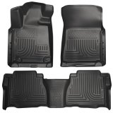 Husky Liners 07-11 Toyota Tundra Double/CrewMax Cab WeatherBeater Combo Black Floor Liners thumbnail 4