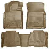 Husky Liners 2012 Toyota Tundra Double/CrewMax Cab WeatherBeater Combo Tan Floor Liners thumbnail 2