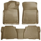 Husky Liners 2012 Toyota Tundra Double/CrewMax Cab WeatherBeater Combo Tan Floor Liners thumbnail 4