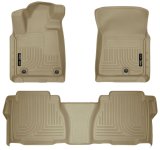 Husky Liners 2012 Toyota Tundra Double/CrewMax Cab WeatherBeater Combo Tan Floor Liners thumbnail 7