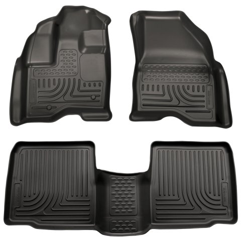 Husky Liners 09-13 Lincoln MKS WeatherBeater Combo Black Floor Liners thumbnail 1