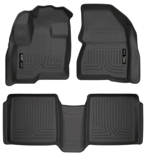Husky Liners 09-12 Ford Flex/10-12 Lincoln MKT WeatherBeater Combo Black Floor Liners thumbnail 1