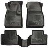 Husky Liners 11-12 Ford Fiesta WeatherBeater Combo Black Floor Liners thumbnail 4