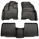 Husky Liners 11-12 Ford Explorer WeatherBeater Combo Black Floor Liners thumbnail 6