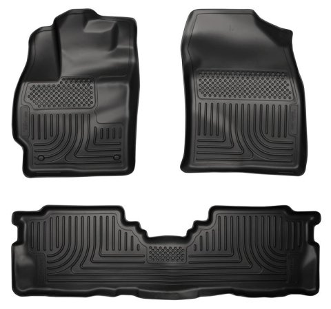 Husky Liners 2012 Toyota Prius v WeatherBeater Combo Black Floor Liners thumbnail 3