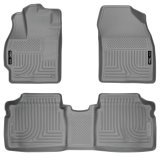 Husky Liners 10-12 Toyota Prius WeatherBeater Combo Gray Floor Liners thumbnail 1