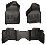 Husky Liners 09-12 Dodge Ram 1500 Quad Cab WeatherBeater Black Front & Second Seat Floor Liner thumbnail 2