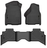 Husky Liners 09-12 Dodge Ram 1500 Quad Cab WeatherBeater Black Front & Second Seat Floor Liner thumbnail 7