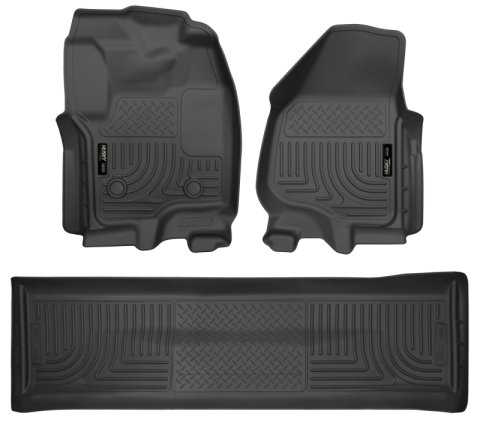Husky Liners 2012.5 Ford SD Crew Cab WeatherBeater Combo Black Floor Liners (w/o Manual Trans Case) thumbnail 6