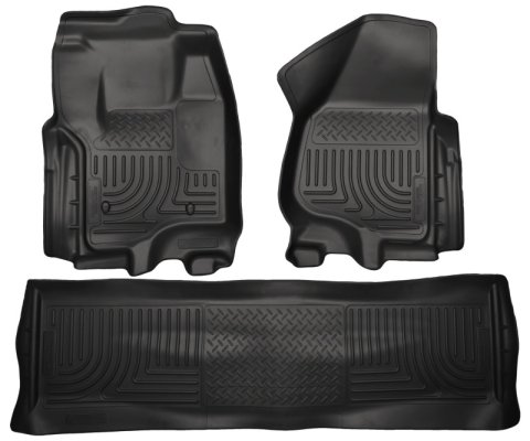 Husky Liners 2012.5 Ford SD Crew Cab WeatherBeater Combo Black Floor Liners (w/o Manual Trans Case) thumbnail 7