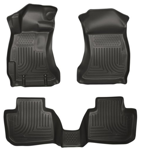 Husky Liners Subaru 12-14 Impreza/2015 WRX/STi WeatherBeater Combo Front&2nd Row Black Floor Liners thumbnail 6