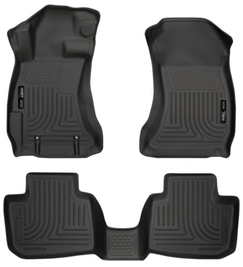 Husky Liners Subaru 12-14 Impreza/2015 WRX/STi WeatherBeater Combo Front&2nd Row Black Floor Liners thumbnail 7