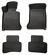 Husky Liners 2012 Mercedes C-Class WeatherBeater Combo Black Floor Liners thumbnail 2