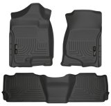 Husky Liners 07-13 GM Escalade/Suburban/Yukon WeatherBeater Black Front & 2nd Seat Floor Liners thumbnail 6
