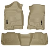 Husky Liners 07-13 GM Escalade/Suburban/Yukon WeatherBeater Tan Front & 2nd Seat Floor Liners thumbnail 5