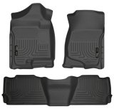 Husky Liners 07-13 GM Escalade ESV/Avalanche/Suburban WeatherBeater Black Front/2nd Row Floor Liners thumbnail 5