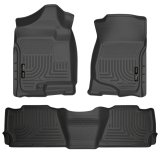 Husky Liners 07-13 GM Escalade ESV/Avalanche/Suburban WeatherBeater Black Front/2nd Row Floor Liners thumbnail 6