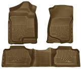 Husky Liners 07-13 GM Escalade ESV/Avalanche/Suburban WeatherBeater Tan Front/2nd Row Floor Liners thumbnail 3