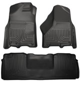 Husky Liners 10-12 Dodge Ram 2500/3500 Mega Cab WeatherBeater Combo Black Floor Liners thumbnail 6