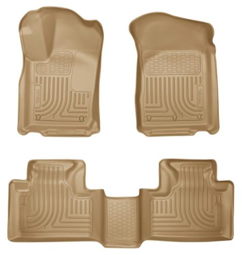 Husky Liners 11-13 Dodge Durango / 11-13 Jeep Grand Cherokee WeatherBeater Combo Tan Floor Liners thumbnail 5