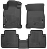 Husky Liners 2013 Honda Accord WeatherBeater Black Front & 2nd Seat Floor Liners (4-Door Sedan Only) thumbnail 1