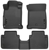 Husky Liners 2013 Honda Accord WeatherBeater Black Front & 2nd Seat Floor Liners (4-Door Sedan Only) thumbnail 7