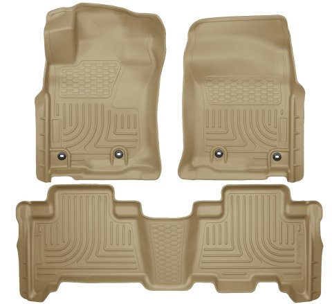 Husky Liners 2013 Toyota 4Runner WeatherBeater Tan Front & 2nd Seat Floor Liners thumbnail 1