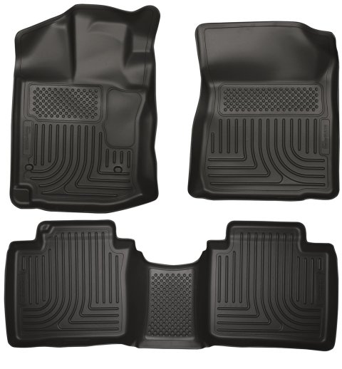 Husky Liners 12-13 Toyota Venza WeatherBeater Black Front & 2nd Seat Floor Liners thumbnail 1