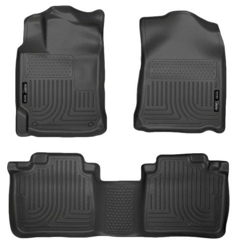 Husky Liners 10-13 Lexus RX350/RX450h WeatherBeater Black Front & 2nd Seat Floor Liners thumbnail 1