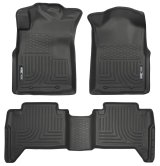 Husky Liners 05-13 Toyota Tacoma WeatherBeater Combo Black Floor Liners thumbnail 1