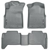 Husky Liners 05-13 Toyota Tacoma WeatherBeater Combo Grey Floor Liners thumbnail 1