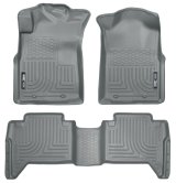 Husky Liners 05-13 Toyota Tacoma WeatherBeater Combo Grey Floor Liners thumbnail 2