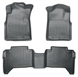 Husky Liners 05-13 Toyota Tacoma WeatherBeater Combo Grey Floor Liners thumbnail 5