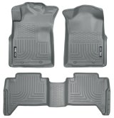 Husky Liners 05-13 Toyota Tacoma WeatherBeater Combo Grey Floor Liners thumbnail 7