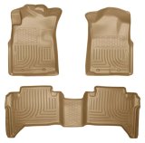 Husky Liners 05-13 Toyota Tacoma WeatherBeater Combo Tan Floor Liners thumbnail 5