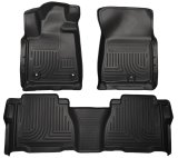 Husky Liners 12-13 Toyota Tundra Weatherbeater Black Front & 2nd Seat Floor Liners thumbnail 1
