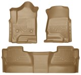 Husky Liners 14 Chevrolet Silverado/GMC Sierra WeatherBeater Tan Front & 2nd Seat Floor Liners thumbnail 7