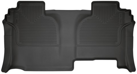 Husky Liners 20-24 Chevrolet Silverado 2500/3500HD DC WeatherBeater 2nd Seat Black Floor Liners thumbnail 2