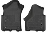 Husky Liners 2019 Ram 2500/3500 Crew Cab/Mega Cab WeatherBeater Black Front Floor Liners thumbnail 2