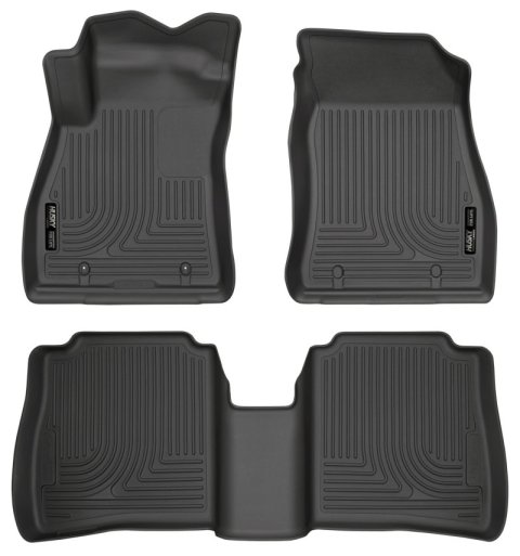 Husky Liners 14-18 Nissan Sentra Weatherbeater Black Front & 2nd Seat Floor Liners thumbnail 2
