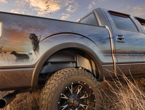 Husky Liners 2019+ Chevrolet Silverado 1500 Black Rear Wheel Well Guards thumbnail 5