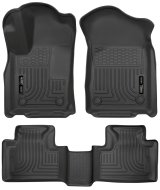 Husky Liners 16-22 Dodge Durango Weatherbeater Black Front & 2nd Seat Floor Liners thumbnail 1