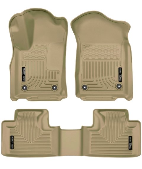 Husky Liners 16-22 Dodge Durango Weatherbeater Tan Front & 2nd Seat Floor Liners thumbnail 4