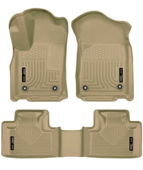 Husky Liners 16-22 Dodge Durango Weatherbeater Tan Front & 2nd Seat Floor Liners thumbnail 8