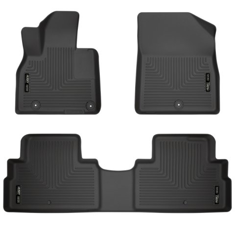 Husky Liners 2020 Kia Telluride Weatherbeater Black Front & 2nd Seat Floor Liners thumbnail 2