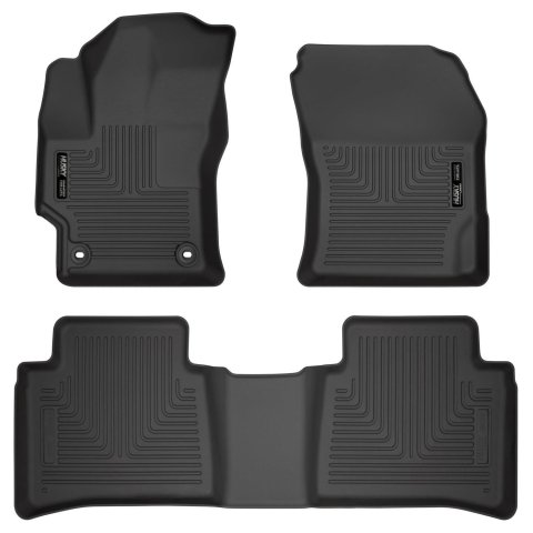 Husky Liners 2020 Toyota Corolla Weatherbeater Black Front & 2nd Seat Floor Liners thumbnail 1