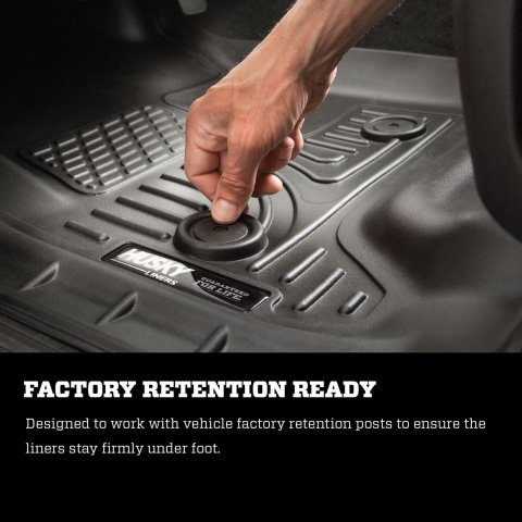 Husky Liners 19-23 Nissan Altima WeatherBeater Black Front & Second Seat Floor Liner thumbnail 5