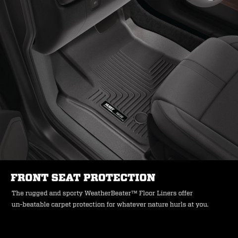 Husky Liners 19-23 Nissan Altima WeatherBeater Black Front & Second Seat Floor Liner thumbnail 6